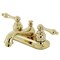 Kingston Brass KB602ALB 4" Centerset Bathroom Faucet, Polished Brass KB602ALB - alternate 1